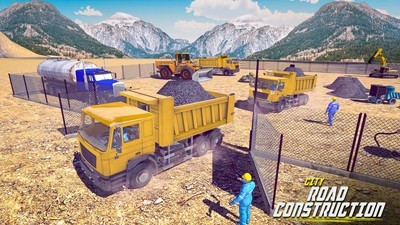 道路施工挖掘机