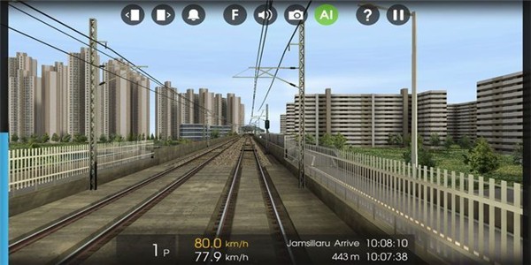 高速列车试跑