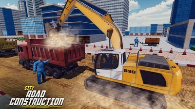 道路施工挖掘机