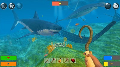 木筏求生鲸鲨猎人最新版手机游戏下载