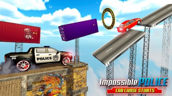 警方追捕汽车