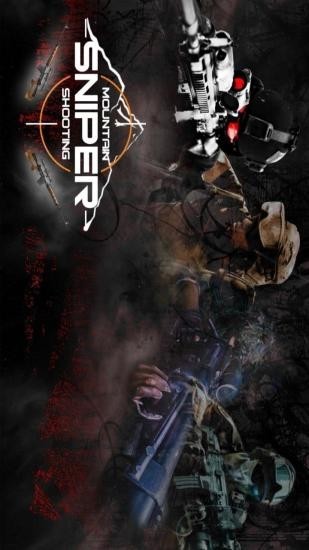 山地狙击手冬季射击