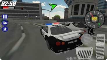 模拟警车巡逻城市安全
