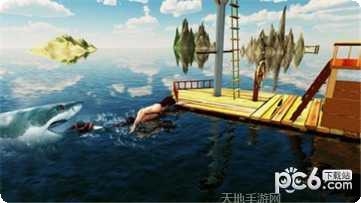 木筏求生鲸鲨猎人玩法