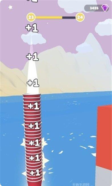 纸杯叠叠跑游戏技巧