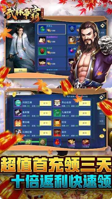 武林争霸BT天天撸充值攻略