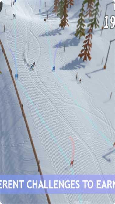 滑雪冒险飞越雪山玩法