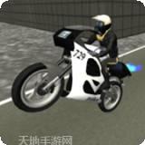 警察摩托斜坡竞速