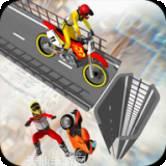 坡道摩托车跳跃