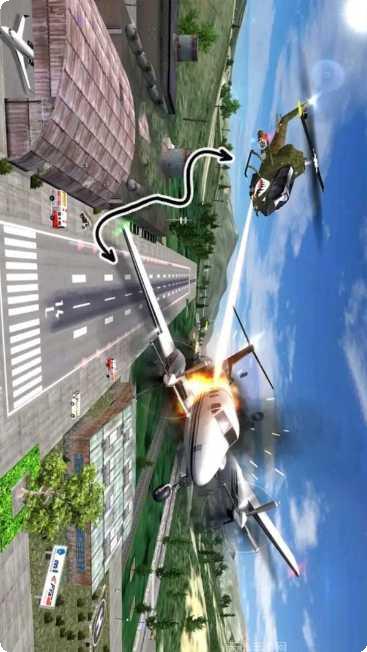 战斗直升机3D飞行射击游戏
