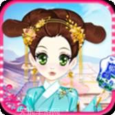 公主古装少女涂色