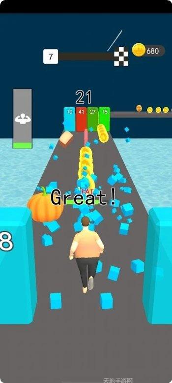 胖子跑3D游戏玩法