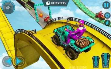 巨型坡道赛车特技3D玩法介绍