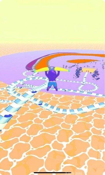 水上公园滑梯模拟器玩法