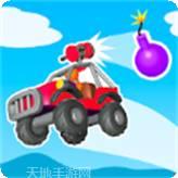 沙丘越野车撞车特技
