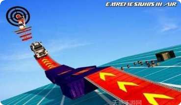 空中坡道汽车特技表演