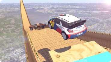 巨型坡道拖拉机特技竞速